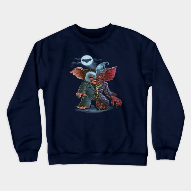 Twofaces mogwai Crewneck Sweatshirt by Lupo